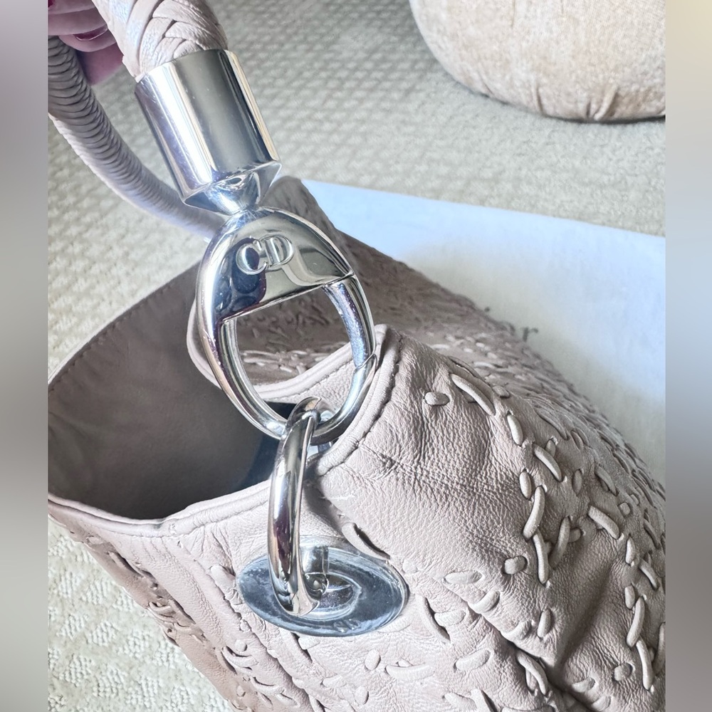 Dior Beige Quilted Leather Hobo Bag - Picture 11 of 16